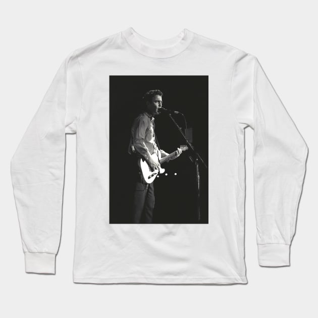 Mark Sandman Treat Her Right BW Photograph Long Sleeve T-Shirt by Concert Photos